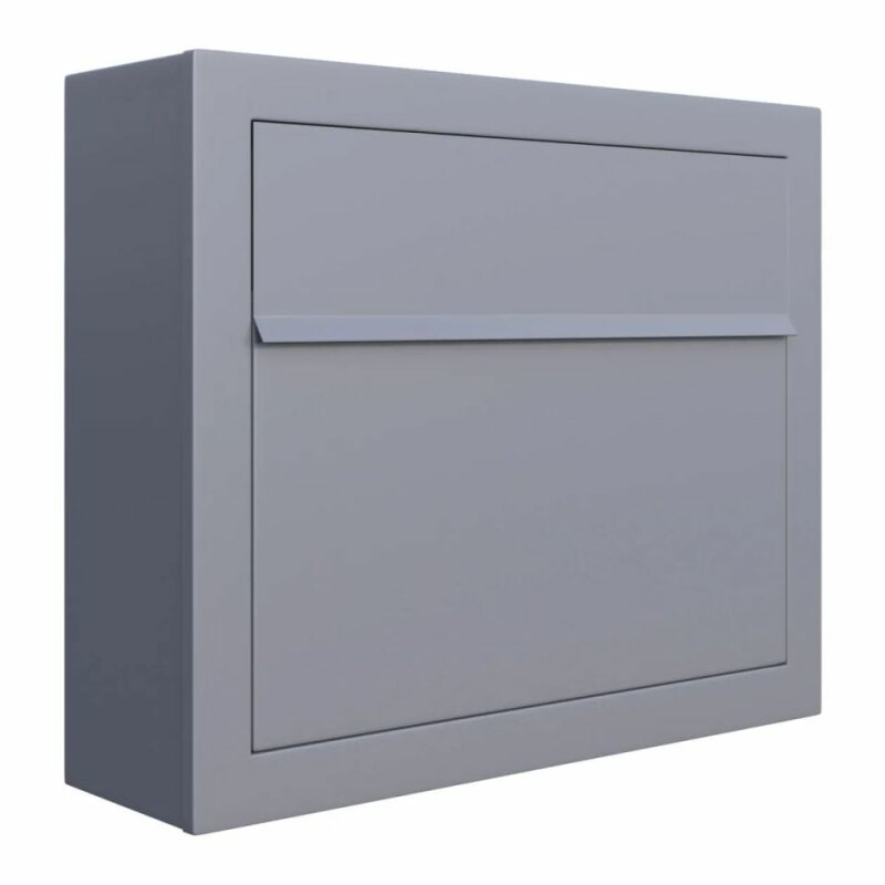 Briefkasten Wandbriefkasten JAZZ Grau Metallic RAL 9007
